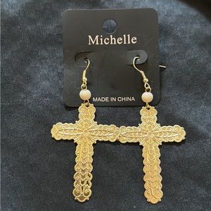 Michelle Gold Filigree Earrings